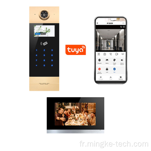 Système d'interphone vidéo de caméra de porte smart pour les appartements